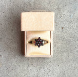Late 19th c. 10k Gold Garnet Star Conversion Ring