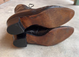 c. 1910s Black Lace Up Boots | Approx Sz 8