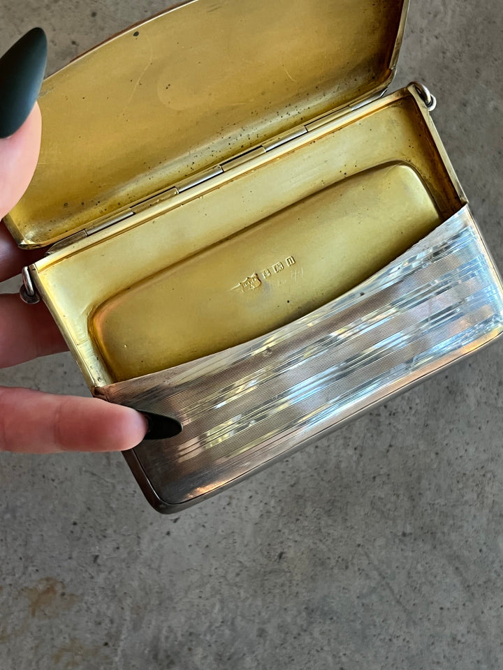 1912 Sterling Silver Chatelaine Purse - Two Compartments