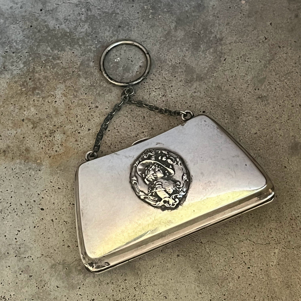 c. 1910s Sterling Silver Chatelaine Purse by R. Blackinton & Co.