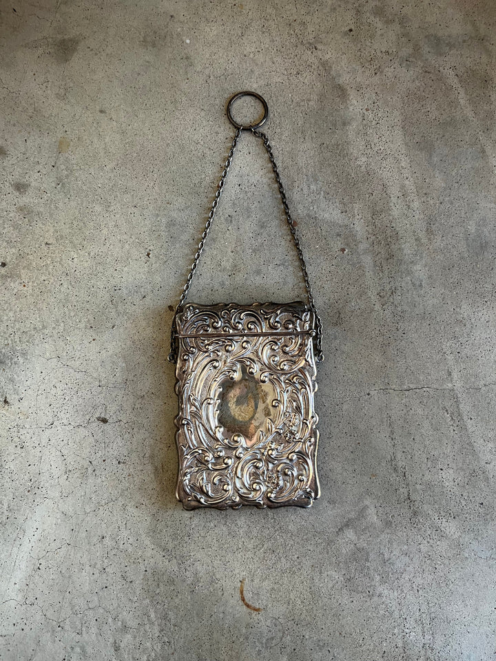 c. 1900s Sterling Silver Chatelaine Card Case