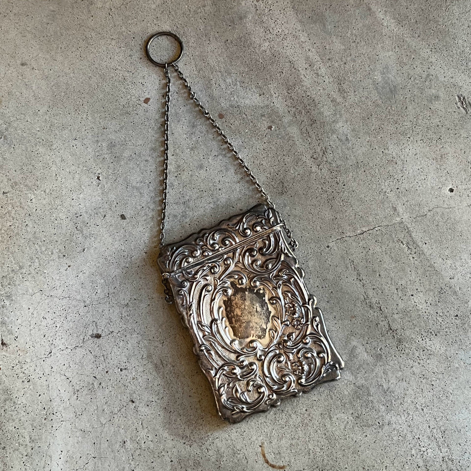 c. 1900s Sterling Silver Chatelaine Card Case