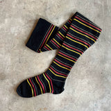 Late 19th-Early 20th c. Striped Cotton Stockings