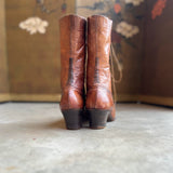 c. 1910s Brown Lace Up Boots | Approx Sz 9