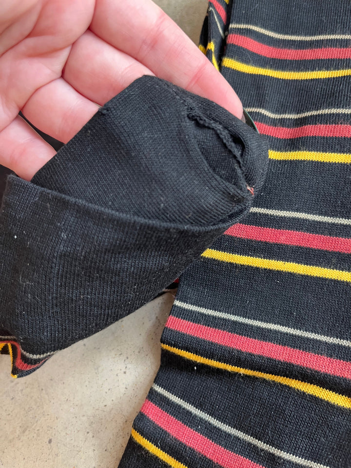 Late 19th-Early 20th c. Striped Cotton Stockings