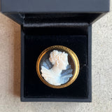 RESERVED | 14k Gold Large Cameo Ring