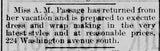 c. 1890s 3 Pc. Dress Outfit | Miss A.M. Passage