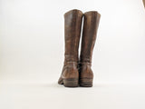 1900s-1910s Tall Brown Lace Up Boots | Approx Size 7-7.5