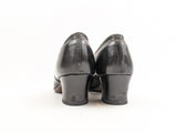 1910s-1920s Buckle Leather Heels | Approx Size 8-8.5