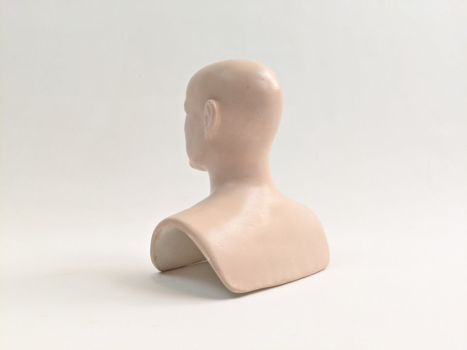 Vintage Porcelain Male Doll Bust