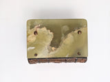 Vintage Green Onyx Stone Book Box