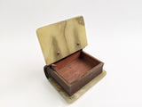 Vintage Green Onyx Stone Book Box