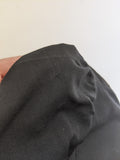 Victorian Black Maternity Blouse with Lace Trim