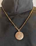 1912 Gold Filled Monogrammed Locket with Photos