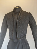 Edwardian Black Brocade Bolero | XS - Small
