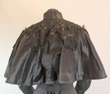 Victorian Black Silk Beaded Capelet