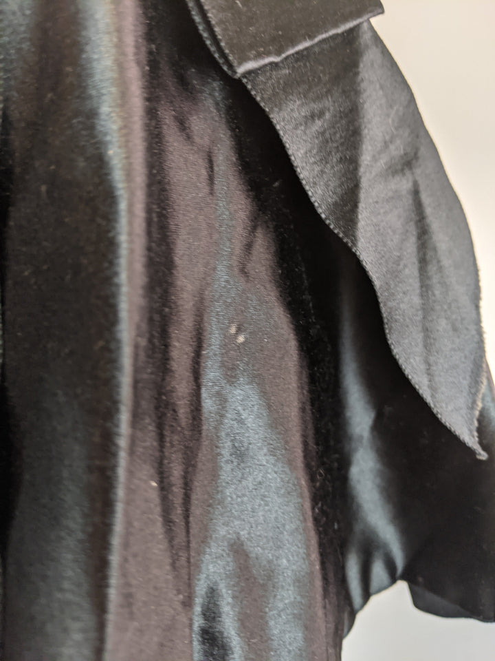 Victorian Black Silk Beaded Capelet