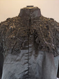 Victorian Black Silk Beaded Capelet