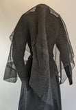 Mid-Late 19th Century Crape Mourning Veil