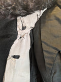 1920s Corduroy Cape with Curly Wool Collar