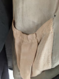 1920s Corduroy Cape with Curly Wool Collar