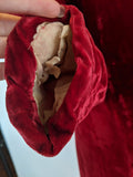 1930s Red Velvet Opera Coat | XS - Small