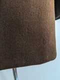1940s Chocolate Brown Wool Coat