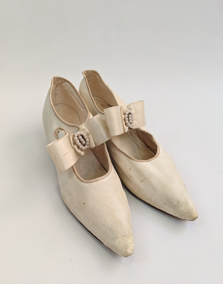 Late Victorian Pointed Toe Wedding Shoes