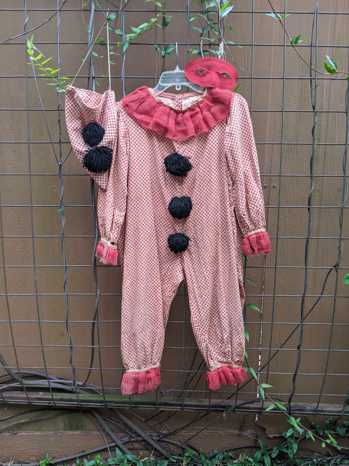 1920s-1930s Child's Clown Costume