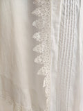 Edwardian White Cotton Lace Gown