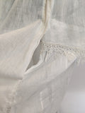 Edwardian White Cotton Lace Gown