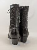 1910s-1920s Black Lace Up Boots | Approx Sz 8.5-9
