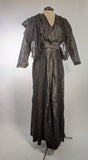 1910s Black Taffeta Gown | 28" waist