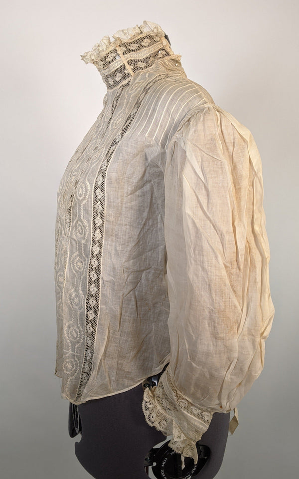 Edwardian White Lace Blouse | Study / Display