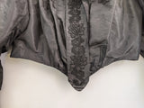 1890s Black Taffeta Bodice