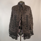 Victorian Black Tape Lace Cape