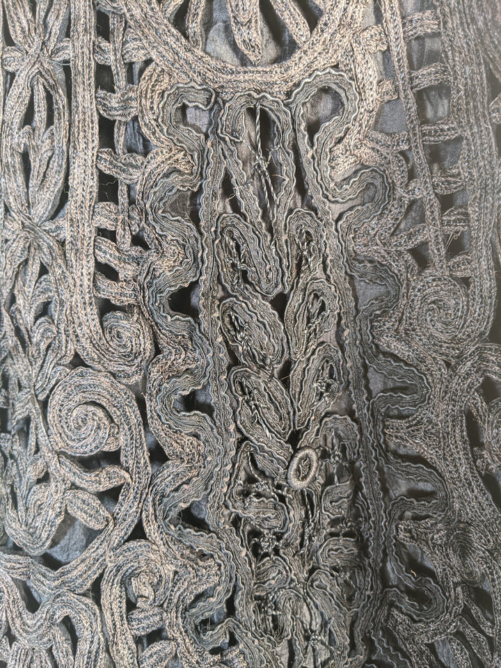 Victorian Black Tape Lace Cape
