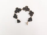 Victorian Bog Oak Shamrock Bracelet