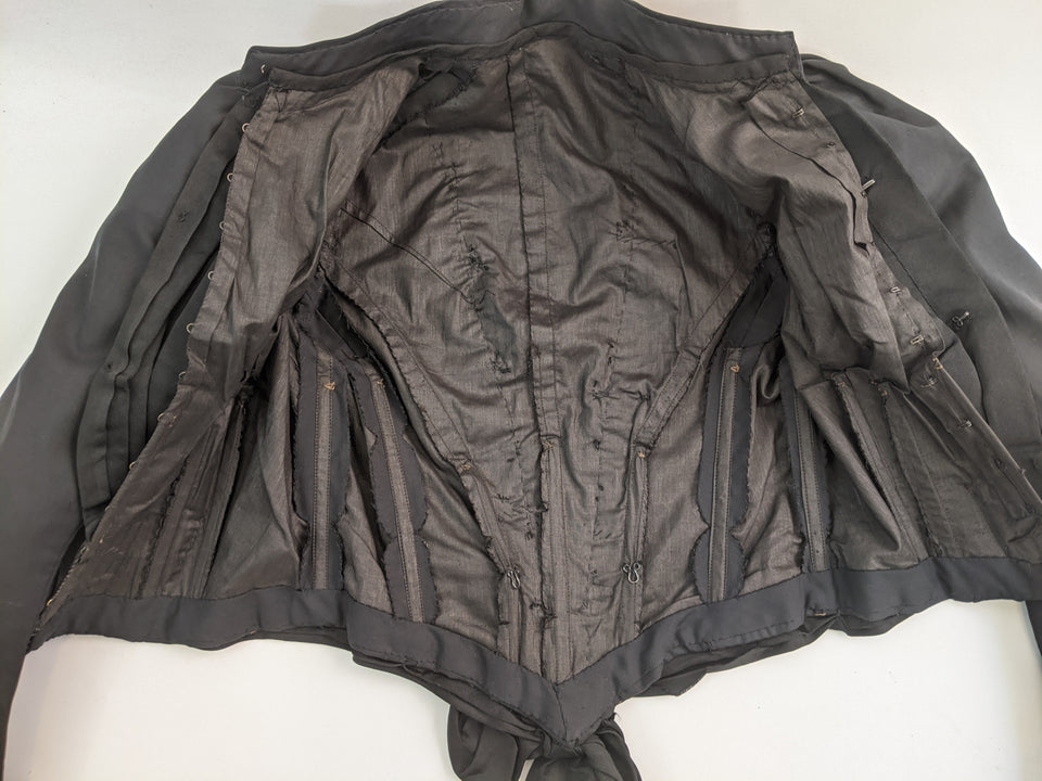 1900s Black Bodice | XS