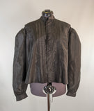 Edwardian Black Taffeta Shirtwaist