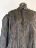 Edwardian Black Taffeta Shirtwaist