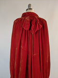 1920s Orange Velvet Cape