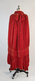 1920s Orange Velvet Cape