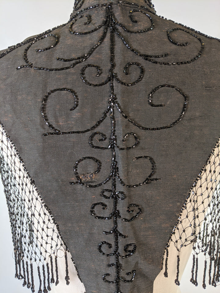 1880s Beaded Mantle
