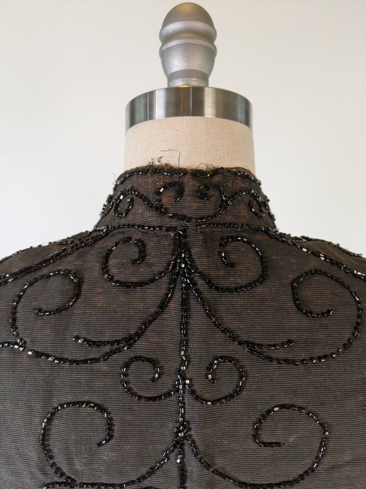 1880s Beaded Mantle