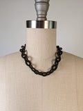 Victorian Jet Chunky Chain Necklace