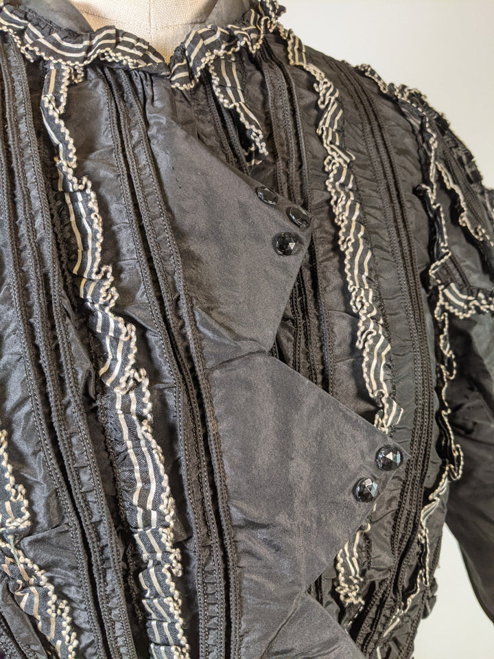 1900s Black + White Bodice