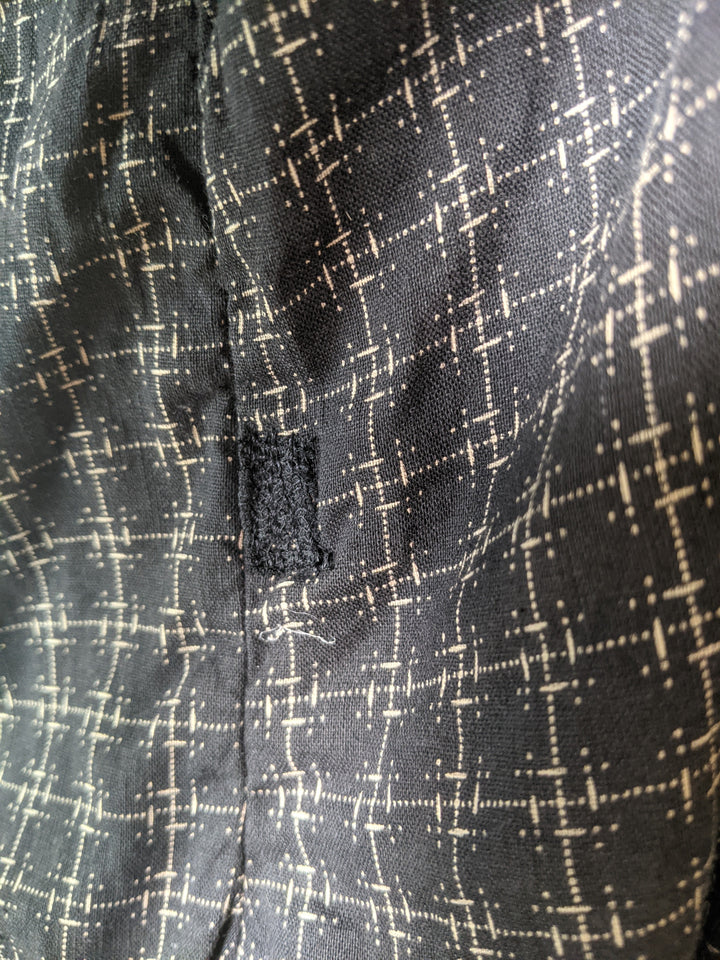 1890s Black Wrapper Dress