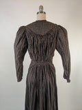 1890s Black Wrapper Dress