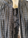 1890s Black Wrapper Dress